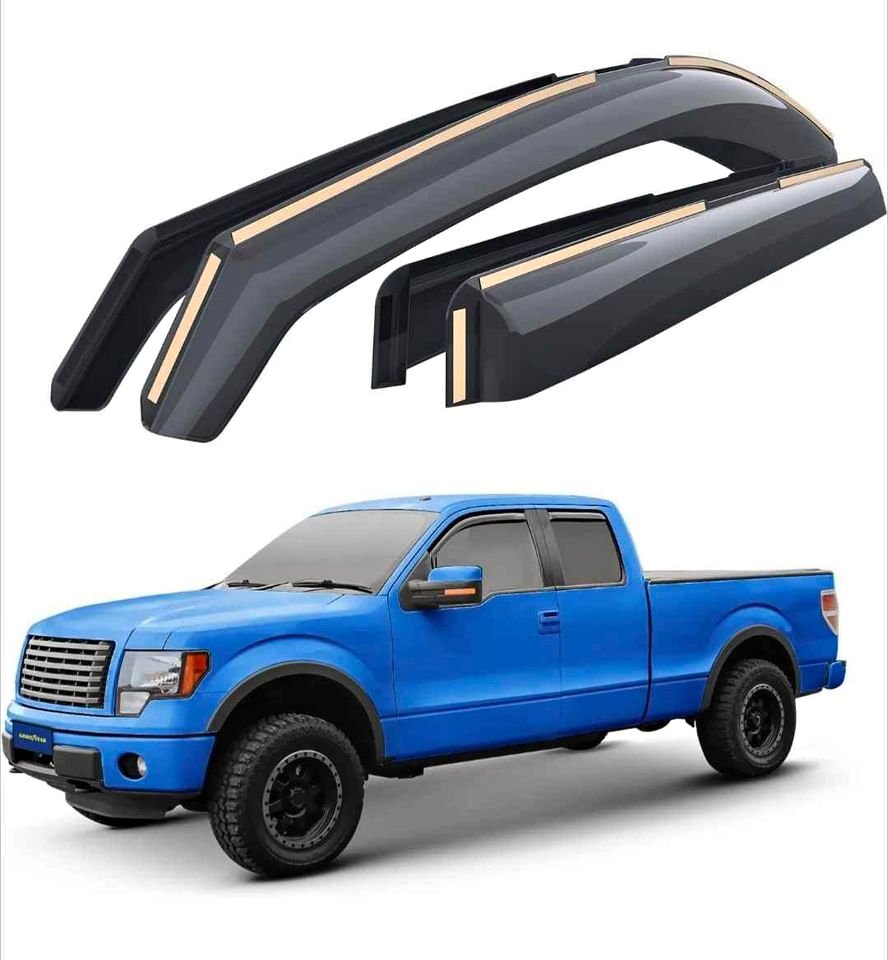 Ford F150 Window Deflectors 2004-2014 SuperCab