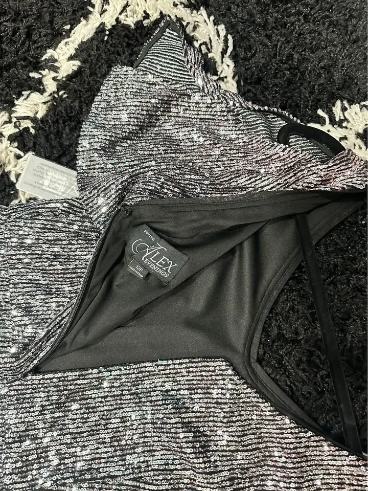 Brand New black party long dress image indicator(3)