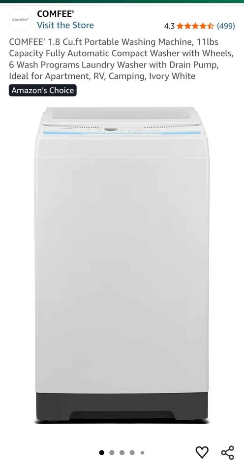Portable Washing Machine - 1.8 Cu ft. - 11lbs capacity - photo 2