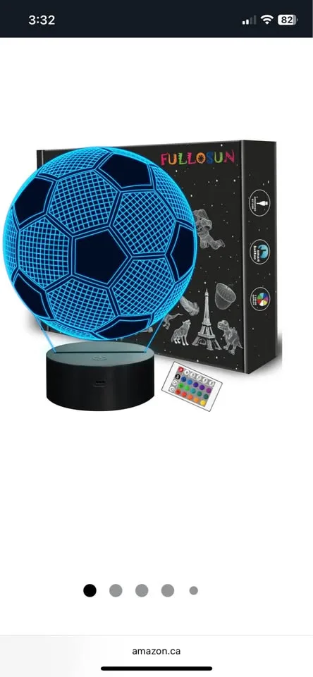New 3D lamp - soccer