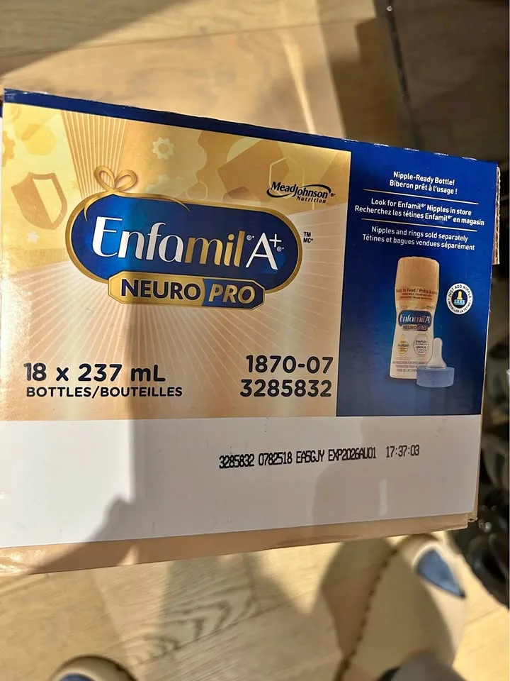 Ready to feed 18 bottles/pack