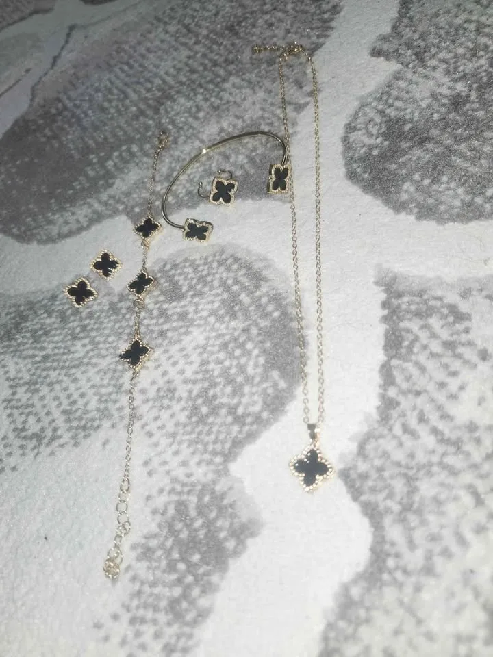 ✨ 6 Pcs Four-Leaf Clover Jewelry Set for Women ✨ image indicator(2)