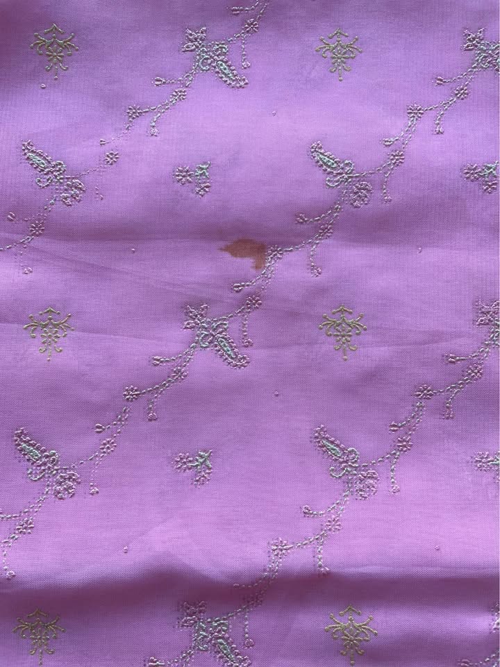 Baby pink rubber print and maroon silk saree - photo 4