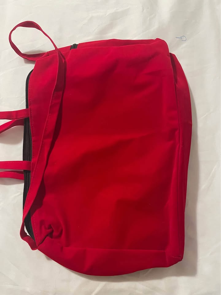BLUE AND RED MIRROR WORK VELVET BAG - photo 5