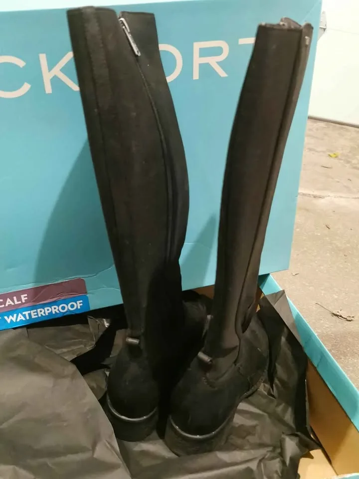 Rockport Women's 6.5 Wide Calf Waterproof Leather Boots image indicator(6)