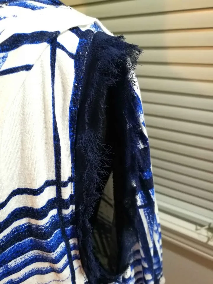 XS S Asymmetric Sleeveless Contemporary Blouse image indicator(4)