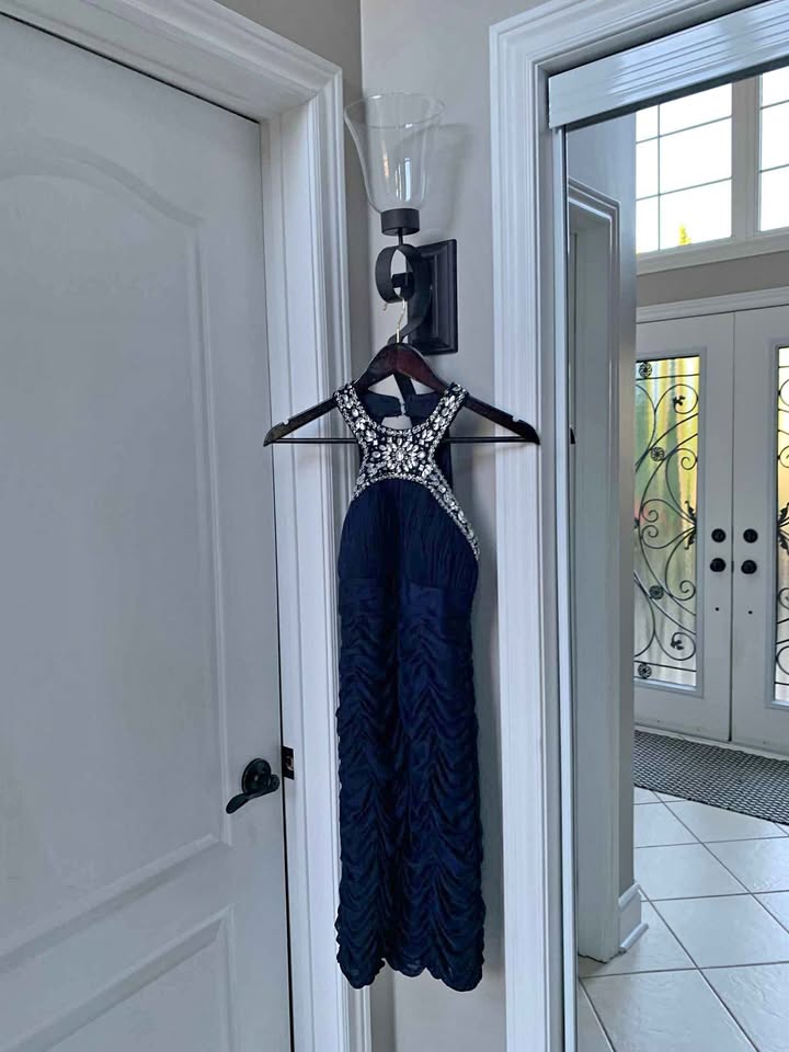 Navy Blue Melanie Lynn Dress Size Small