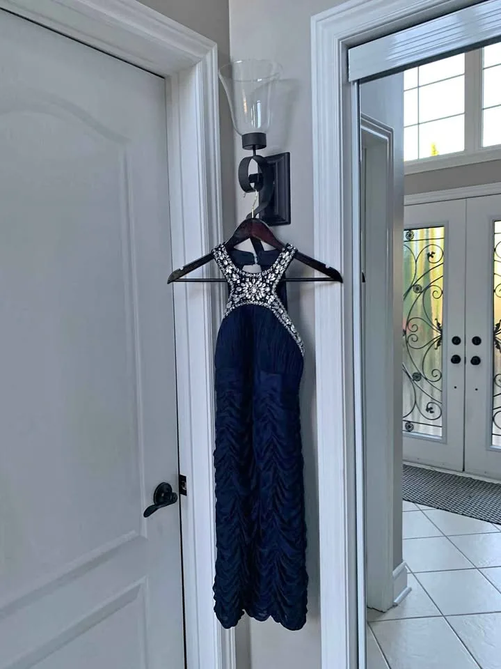 Navy Blue Melanie Lynn Dress Size Small