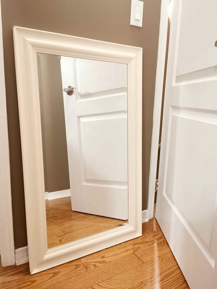 Cream Framed Accent Vanity Mirror