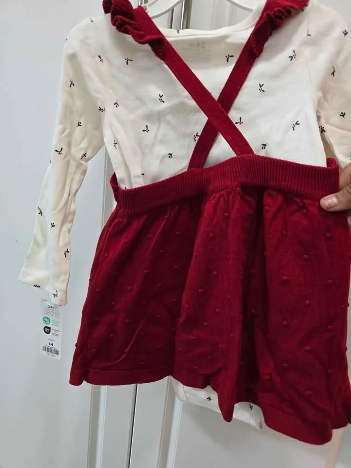 *New* 2t 2pcs cozy outfit with onsie image indicator(3)