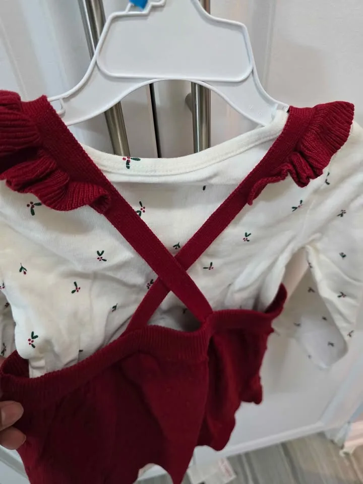 *New* 2t 2pcs cozy outfit with onsie image indicator(4)