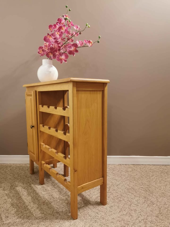 Solid Wood Bar Table Wine Rack (orchids sold) - photo 3