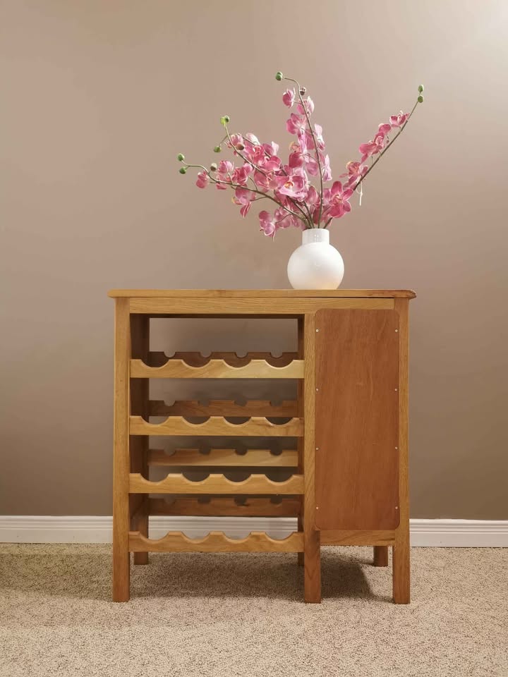 Solid Wood Bar Table Wine Rack (orchids sold) - photo 4