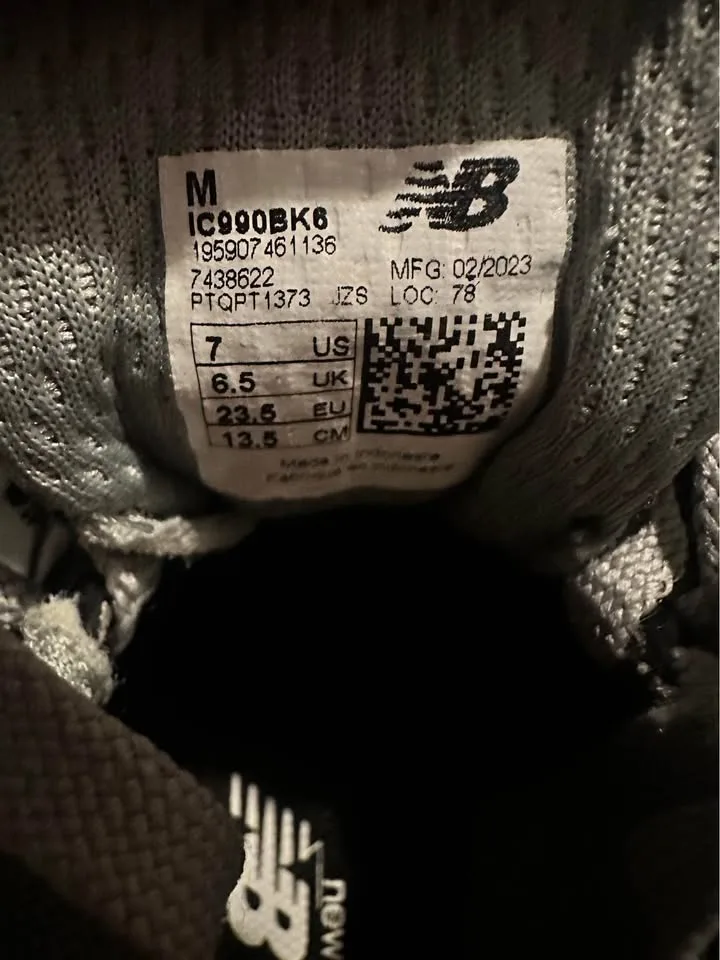 New Balance 990 V6 Toddler size 7C image indicator(4)