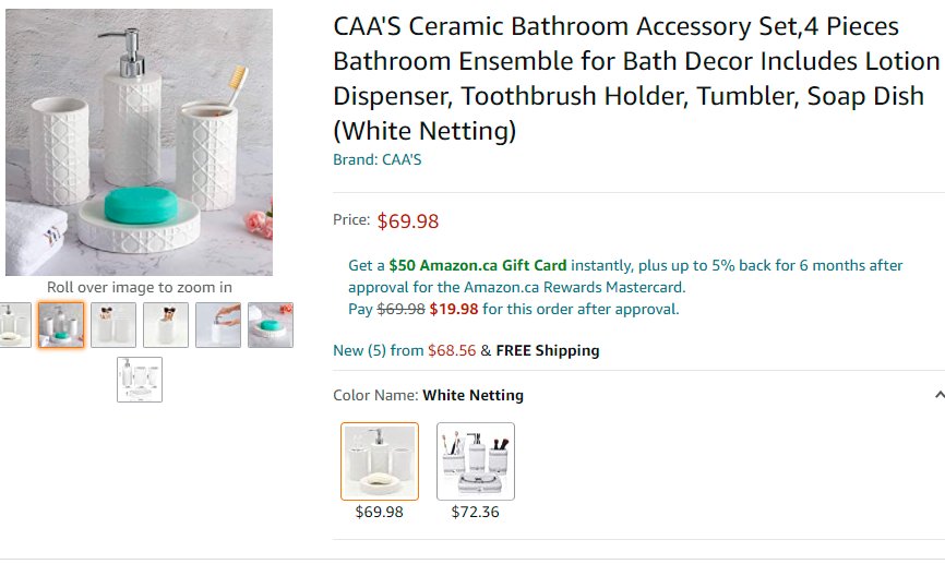 New 4 pc bath set - soap pump, toothbrush holder, tumbler, soap - photo 2