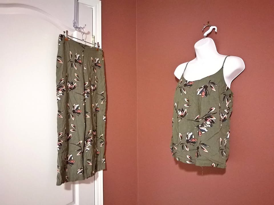 M 100% Viscose Set Culottes Cami Floral Print