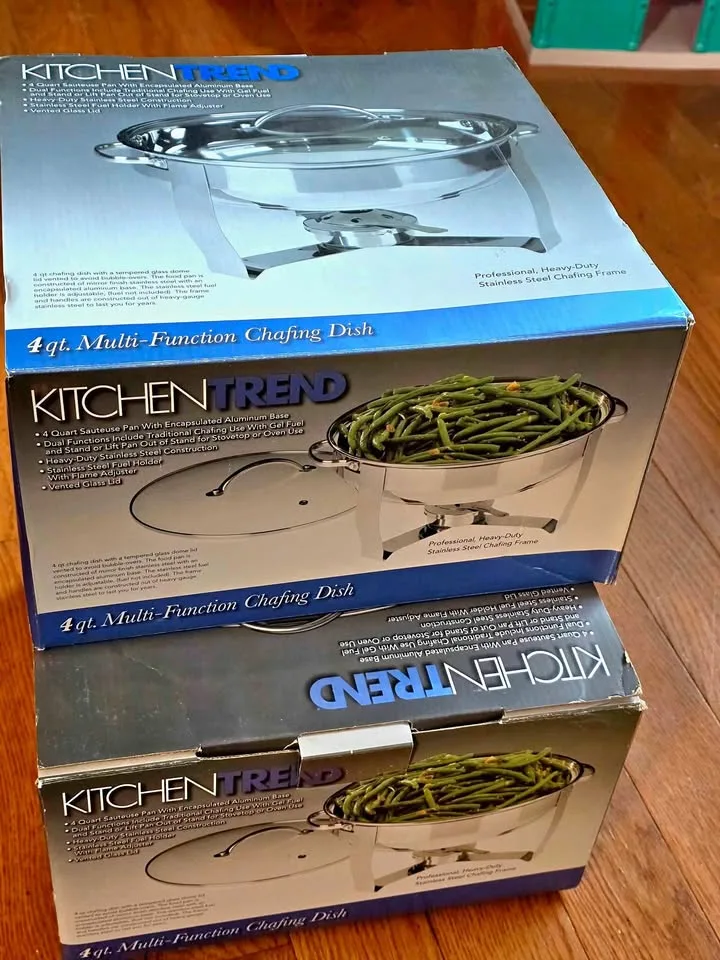 New Chafing dishes 4qt