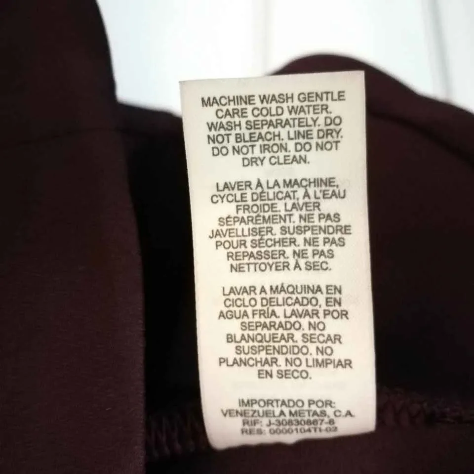 NWT Dynamite Maroon Flare V Neck Dress XS image indicator(6)