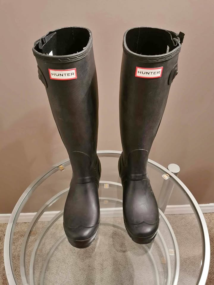 Hunter Rainboots WITH ZIPPER! US 7 EU 38 UK 5