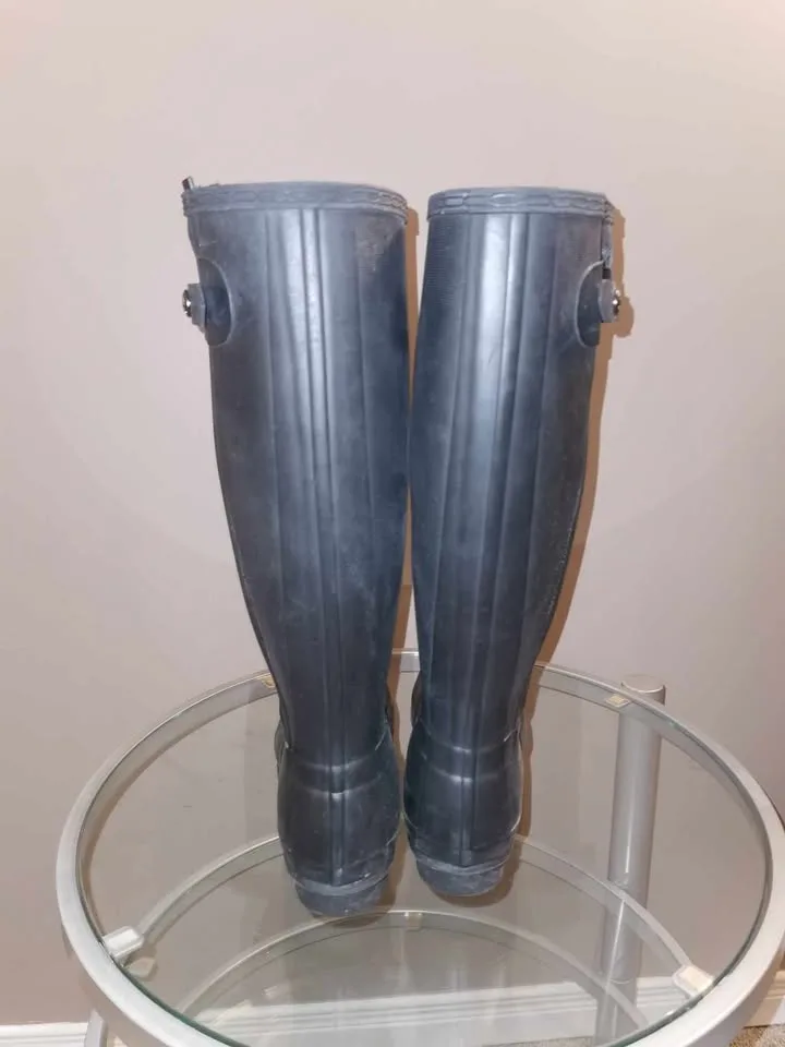 Hunter Rainboots WITH ZIPPER! US 7 EU 38 UK 5 image indicator(4)