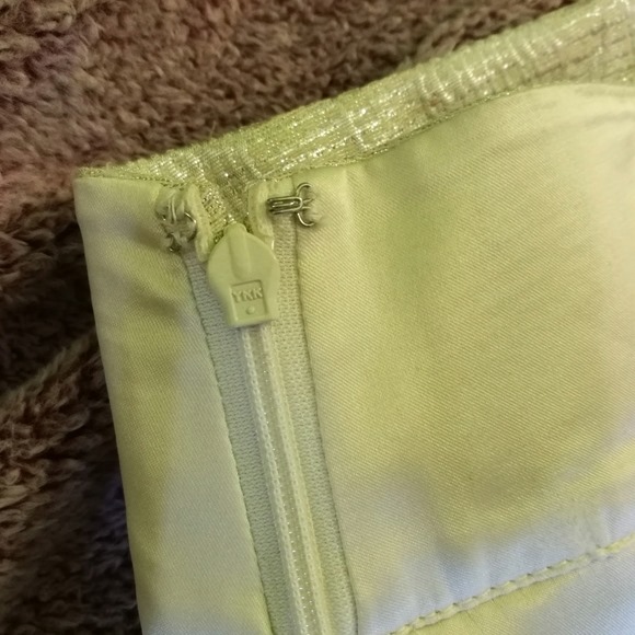 Club Monaco Beige Metallic Miniskirt 00 - photo 5