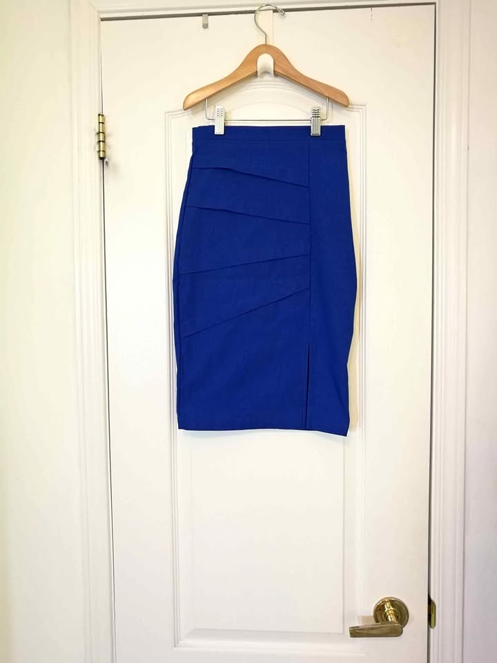 Suzy Shier Pencil Skirt XS fits XXS Royal Blue