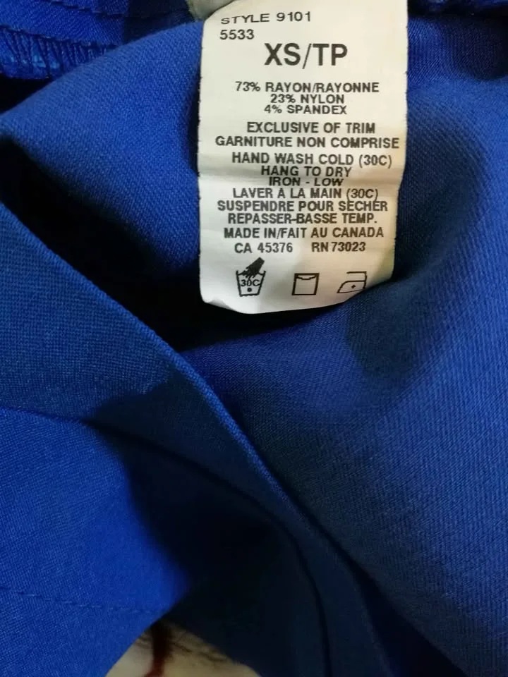 Suzy Shier Pencil Skirt XS fits XXS Royal Blue image indicator(4)