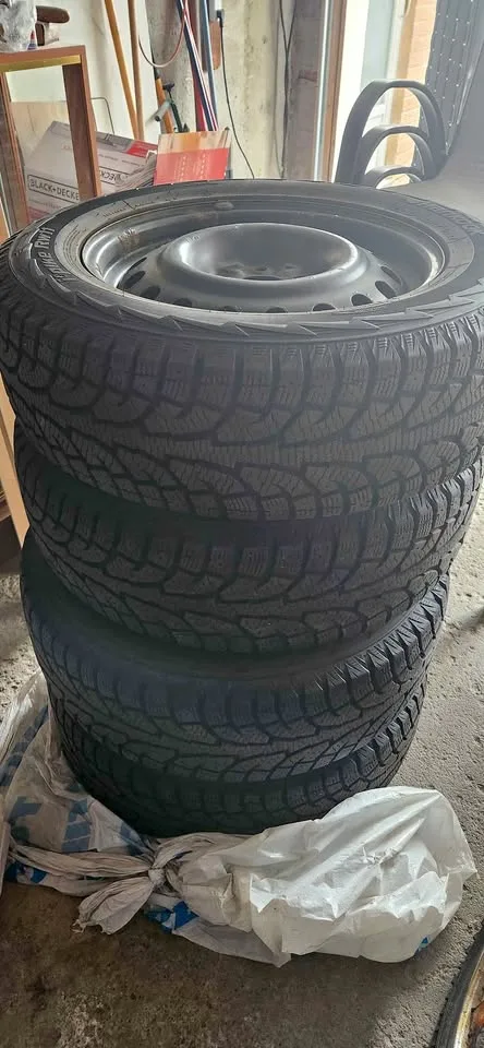 P225/65R17 Hankook Winter Tires on Steel Rims - Set of 4