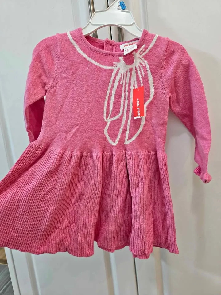 *New* 24M winter soft dress pink