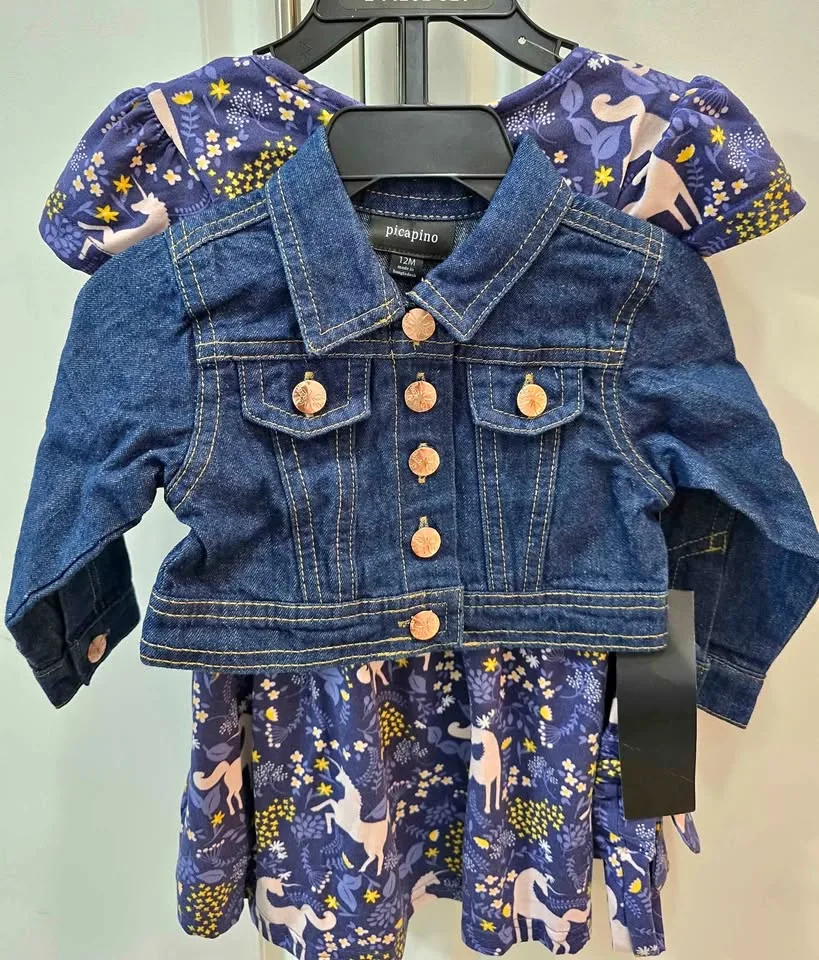 *New* 3pcs 12M adorbale outfit with jacket