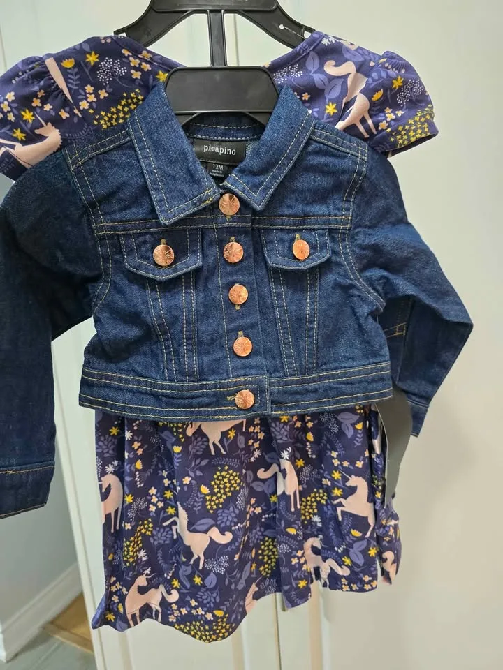 *New* 3pcs 12M adorbale outfit with jacket image indicator(4)