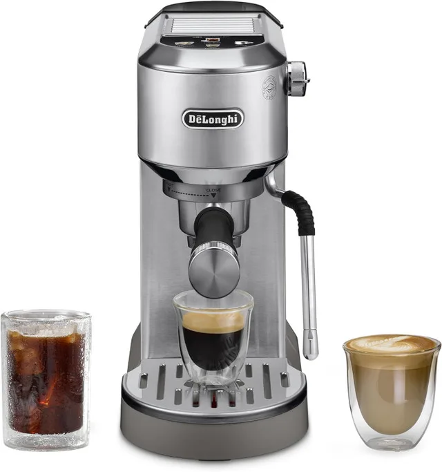 NEW Compact Espresso Machine w/Milk Frother Wand thumbnail