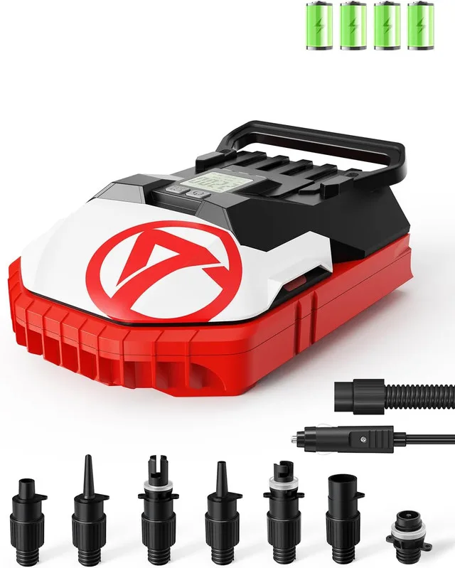 NEW Rechargeable Air Pump 22 PSI Inflate/Deflate 12V car connect thumbnail