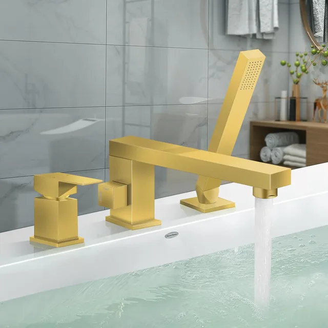 NEW Bathtub Faucet w/ Handheld Shower thumbnail