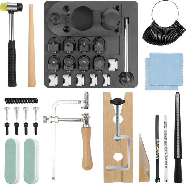 NEW Ring Bender Kit Spoon Ring Maker w/ 3-in-1 Jewelry Saw Bow thumbnail