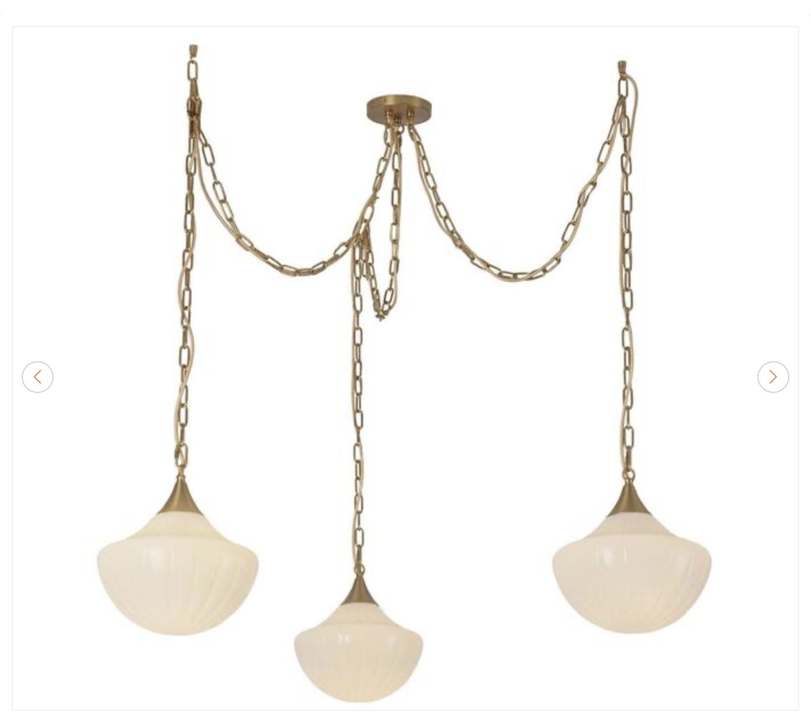 3-Light Chandelier Pendant Light - New - photo 2