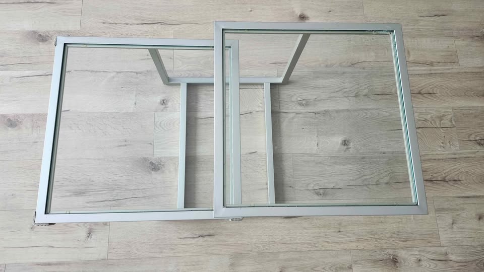 Wide Square Coffee Table in Nickel - photo 5