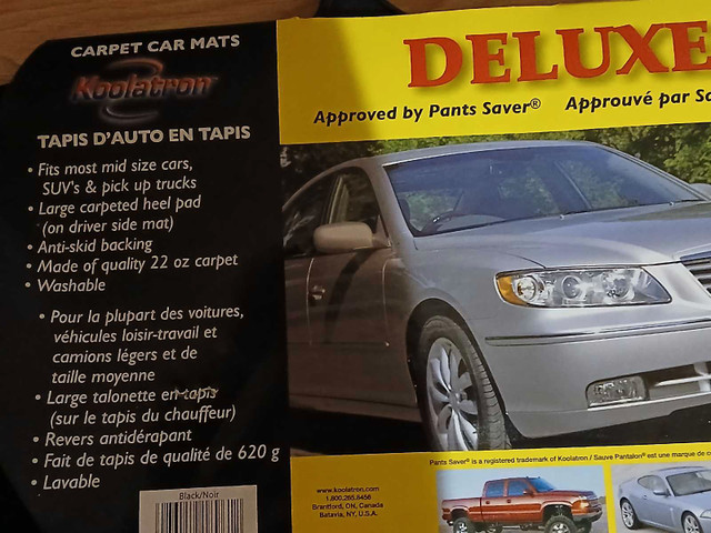 New Deluxe car mat set. Smoke Free & Clean
