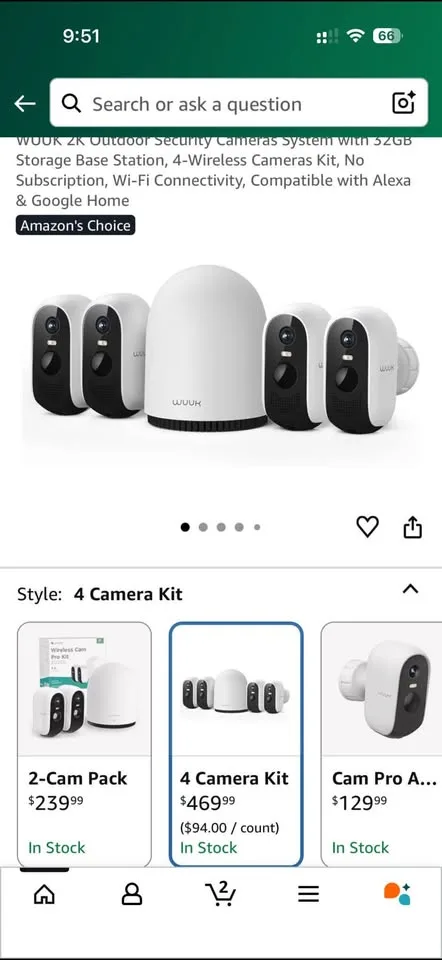 WUUK 2K Outdoor Security Cameras System image indicator(5)