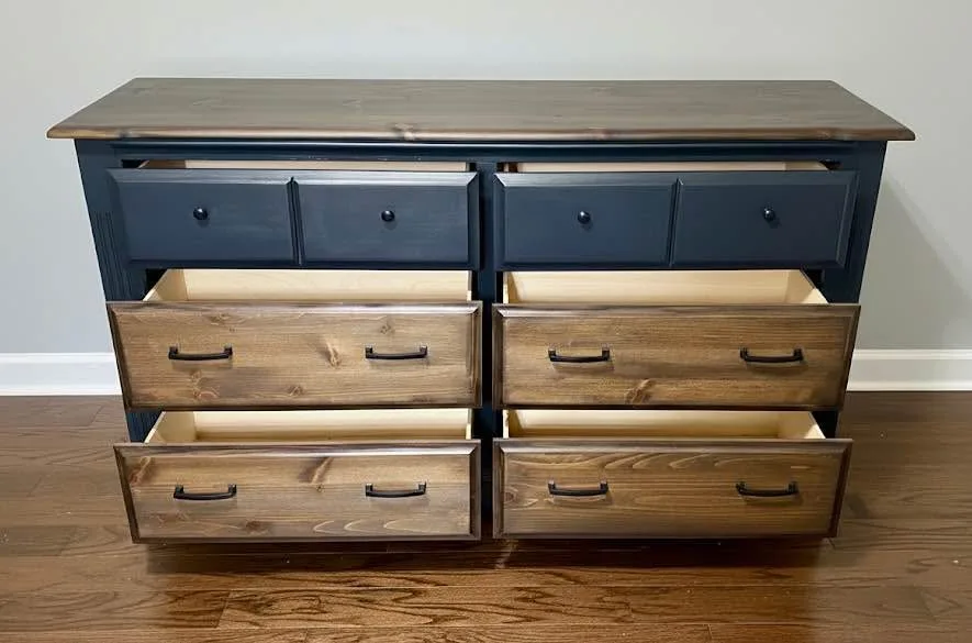 Modern Rustic Solid Wood Dresser for Sale! image indicator(2)