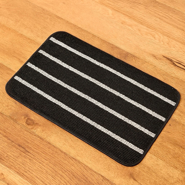 Black and White striped carpet duo (120x80 cm and 60x40 cm) - photo 2