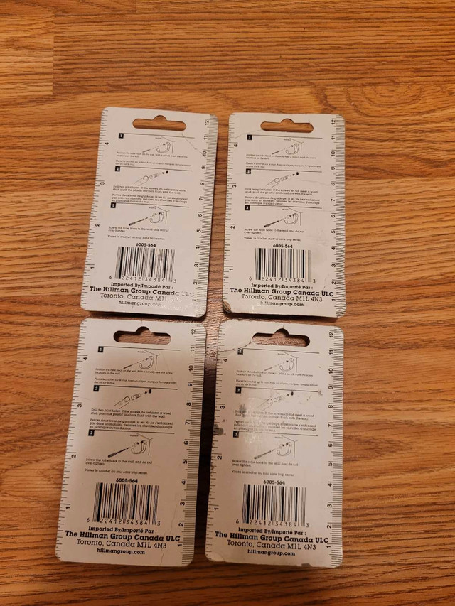 Eight 51mm Hardware Essentials Robe Hooks Satin Nickel - photo 2