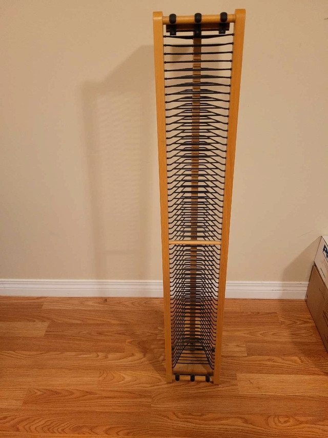 Wooden DVD/CD Storage Rack Tower