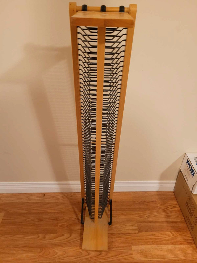 Wooden DVD/CD Storage Rack Tower - photo 3