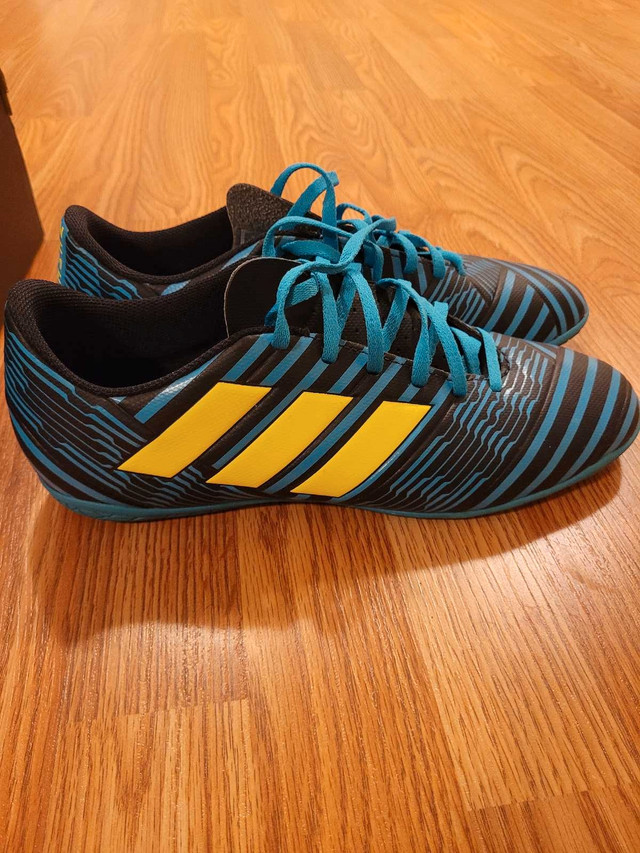 Men's US 10 Adidas Nemeziz 17.4 Blue Indoor Soccer Shoes - photo 2