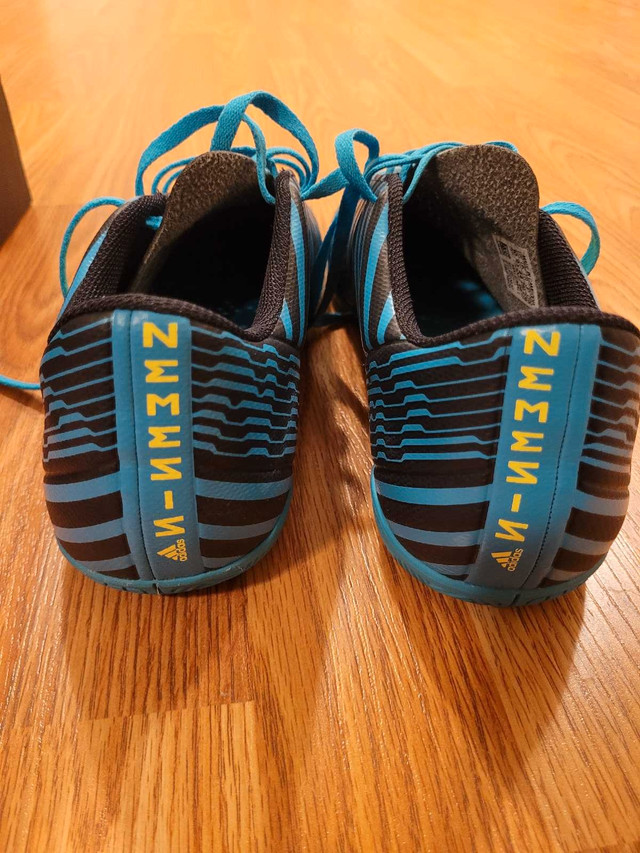 Men's US 10 Adidas Nemeziz 17.4 Blue Indoor Soccer Shoes - photo 3