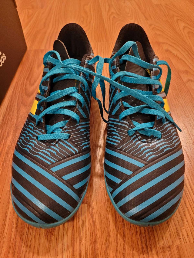 Men's US 10 Adidas Nemeziz 17.4 Blue Indoor Soccer Shoes - photo 4