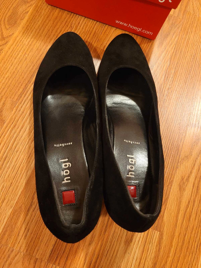 New Hōgl Sacchetto US 10.5 Women's Black Suede Pumps - photo 3