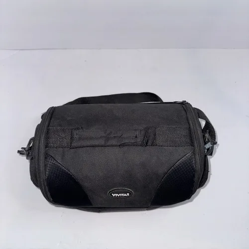 Vivitar Camera Bag with Shoulder Strap Black Padded 11”x8”x7” image indicator(2)