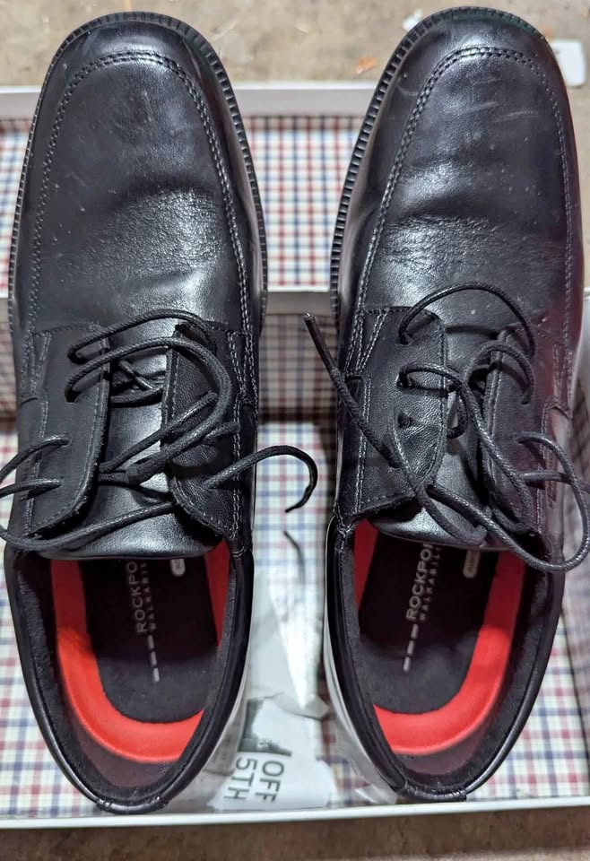 Real leather shoes size 8
